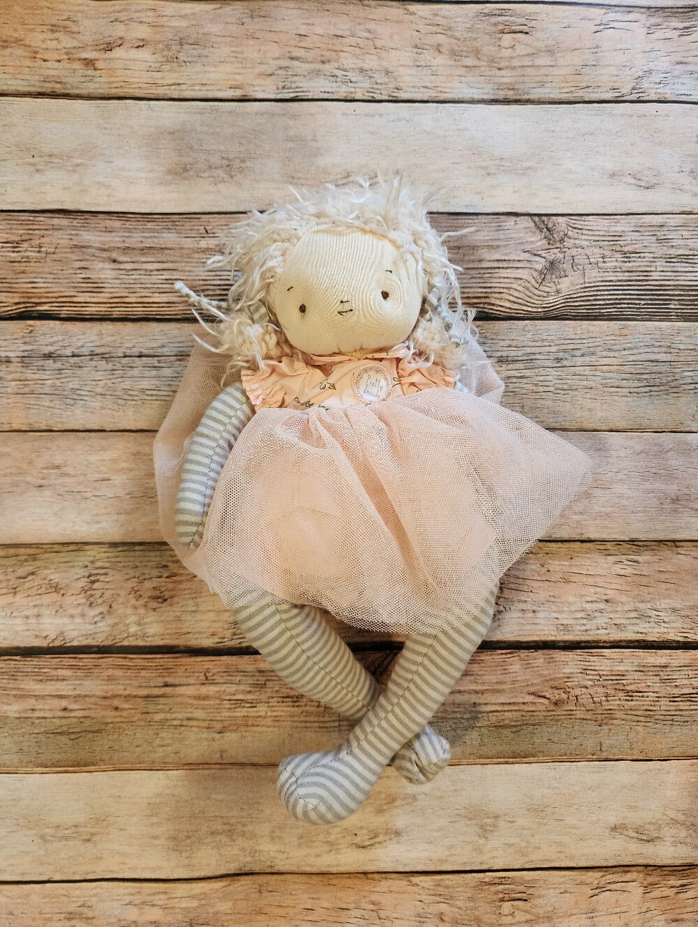 Bunnies By The Bay Elsie A Pretty Girl Is Pretty Inside Plush Doll Pink Tutu 12"